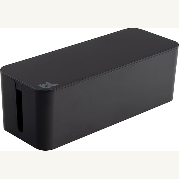 Desk cable management box