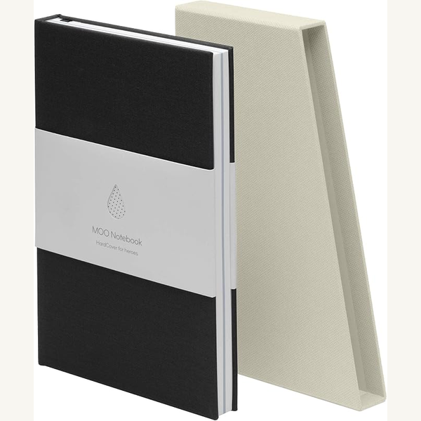 Lay-flat dot-grid notebook