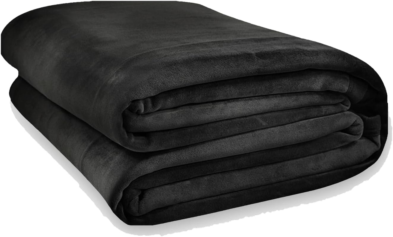 Big Blanket Co Original Stretch Blanket 10 x 10 ft, Black