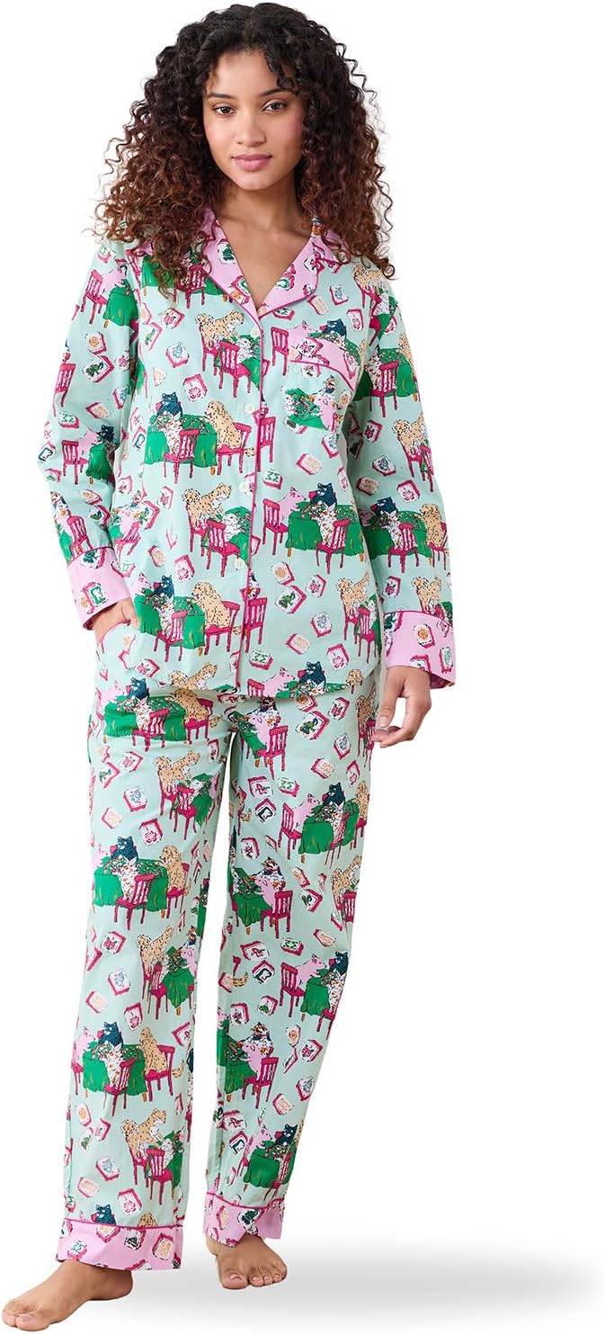 Printfresh Women’s 100% Organic Cotton Long Sleeve PJ Set