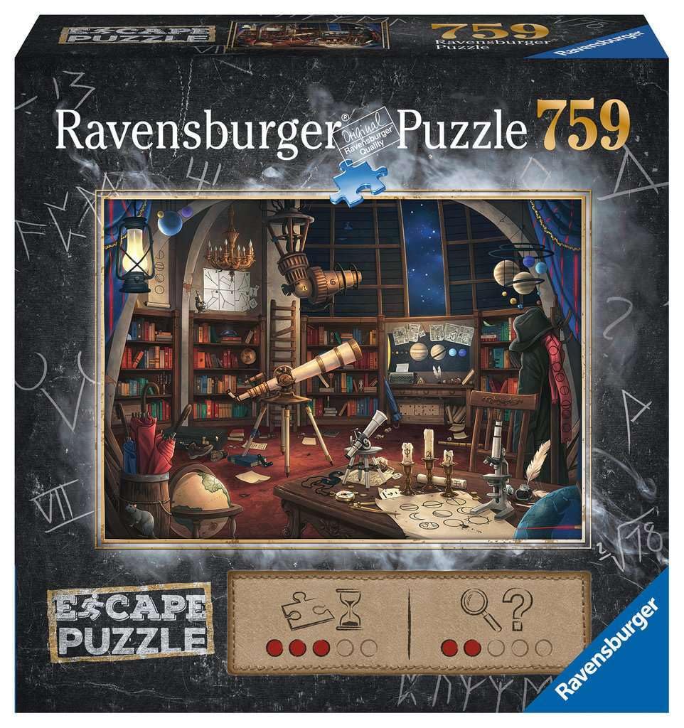Ravensburger Escape Puzzle - Space Observatory 759 Piece Jigsaw | Unique Escape Room Experience | Perfect for Kids and Adults Aged 12 and Up | FSC Certified Materials | 27'' x 20'' Size