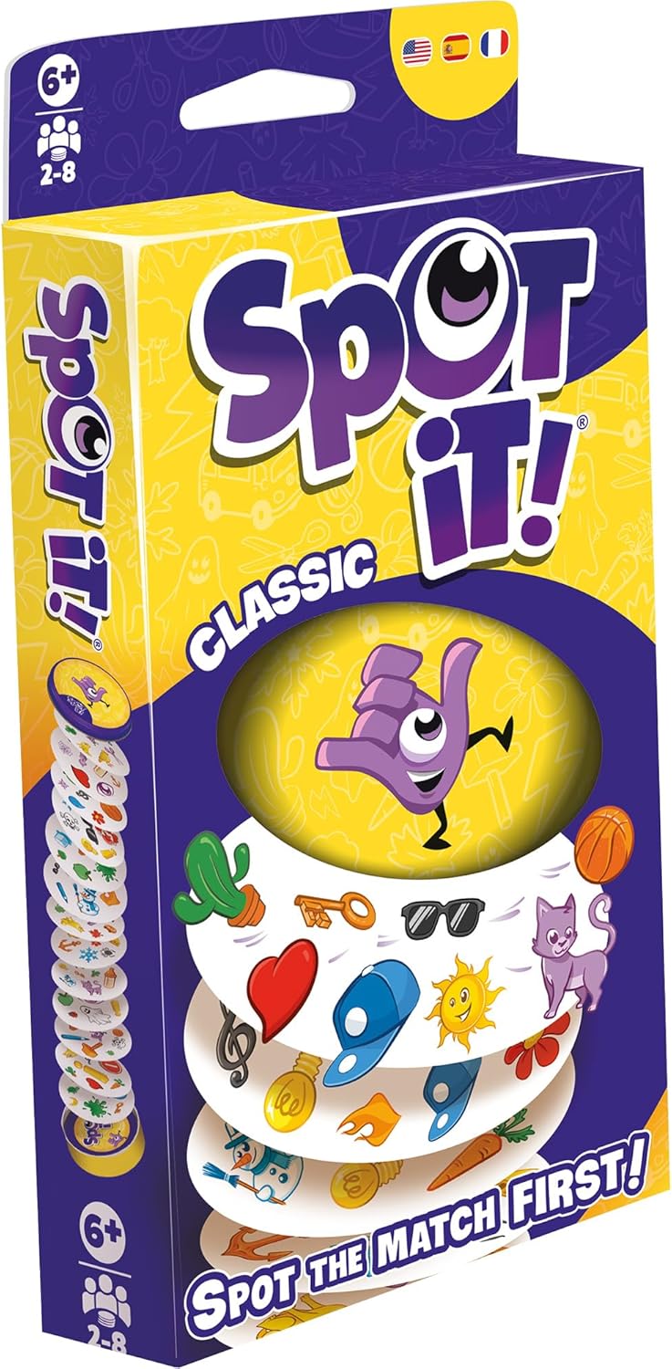 Asmodee Spot It! Classic Card Game 2024 Refresh Eco-Blister Edition